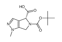 (R)-1-methyl-4,6-dihydro-1H-pyrrolo[3,4-c]pyrazole-4,5-dicarboxylic acid 5-tert-butyl ester Structure