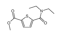 methyl 5-(diethylcarbamoyl)thiophene-2-carboxylate Structure