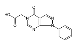 5H-Pyrazolo[3,4-d]pyrimidine-5-acetic acid, 1,4-dihydro-4-oxo-1-phenyl结构式