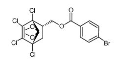 1,4,5,6-tetrachloro-7,7-dimethoxy-2-(p-bromobenzoyloxymethyl)bicyclo<2.2.1>-5-heptene Structure