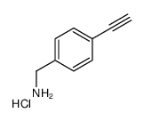 (4-Ethynylphenyl)methanamine hydrochloride Structure