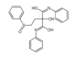 2-[2-(benzenesulfinyl)ethyl]-2-hydroxy-N,N'-diphenylpropanediamide Structure