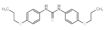 1,3-bis(4-propylsulfanylphenyl)thiourea Structure