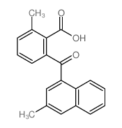 2-methyl-6-(3-methylnaphthalene-1-carbonyl)benzoic acid结构式