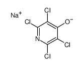 sodium,2,3,5,6-tetrachloropyridin-4-olate结构式