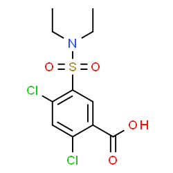 2,4-Dichloro-5-[(diethylamino)sulfonyl]benzoic acid Structure