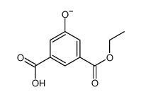 3-carboxy-5-ethoxycarbonylphenolate结构式