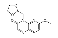 Pyrido[2,3-b]pyrazin-3(4H)-one, 4-(1,3-dioxolan-2-ylmethyl)-6-methoxy Structure