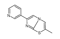 2-methyl-6-pyridin-3-ylimidazo[2,1-b][1,3]thiazole结构式