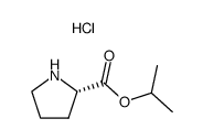 (S)-pyrrolidine-2-carboxylic acid isopropyl ester hydrochloride结构式