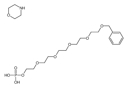 1-phenyl-2,5,8,11,14-pentaoxahexadecan-16-yl dihydrogen phosphate, compound with morpholine (1:1)结构式