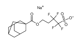 sodium 4-(1-adamantanecarbonyloxy)-1,1,2,2-tetrafluorobutanesulfonate Structure