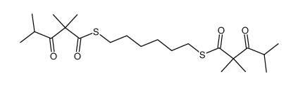 Hexamethylen-(1,6)-bis-(2,2,4-trimethyl-3-oxo-thiovalerat)结构式