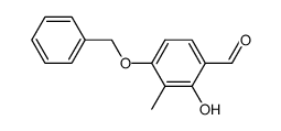 4-(benzyloxy)-2-hydroxy-3-methylbenzaldehyde Structure