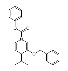 phenyl 3-(benzyloxy)-4-isopropylpyridine-1(4H)-carboxylate结构式