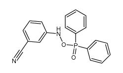 3-(((diphenylphosphoryl)oxy)amino)benzonitrile结构式