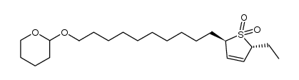 trans-2-ethyl-5-[10-(tetrahydropyranoxy)decanyl]-3-sulfolene Structure