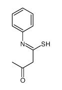 3-oxo-N-phenylbutanethioamide结构式