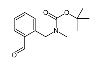 tert-butyl N-[(2-formylphenyl)methyl]-N-methylcarbamate Structure