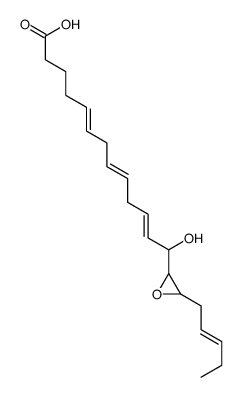 13-hydroxy-13-(3-pent-2-enyloxiran-2-yl)trideca-5,8,11-trienoic acid Structure