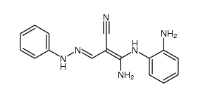 3-amino-3-(o-aminoanilino)-2-cyano-2-propenal phenylhydrazone结构式