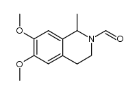 2-formyl-1,2,3,4-tetrahydro-6,7-dimethoxy-1-methylisoquinoline结构式