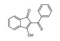 2-Thiobenzoyl-3-hydroxy-1-indenone结构式