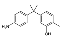 5-[2-(4-aminophenyl)propan-2-yl]-2-methylphenol结构式