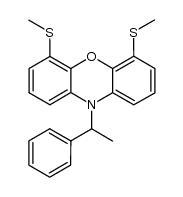 4,6-dimethylthio-N-(α-phenylethyl)phenoxazine Structure