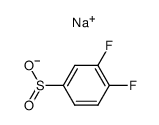 sodium 3,4-difluorobenzenesulfinate Structure