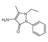 4-amino-1-ethyl-5-methyl-2-phenylpyrazol-3-one Structure