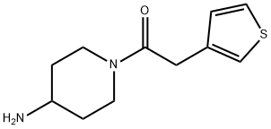 1-(4-Aminopiperidin-1-yl)-2-(thiophen-3-yl)ethan-1-one picture