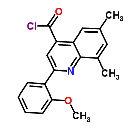 2-(2-Methoxyphenyl)-6,8-dimethyl-4-quinolinecarbonyl chloride picture