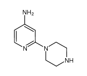 1-(4-aminopyridin-2-yl)piperazine结构式