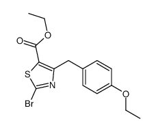 ethyl 2-bromo-4-[(4-ethoxyphenyl)methyl]-1,3-thiazole-5-carboxylate Structure