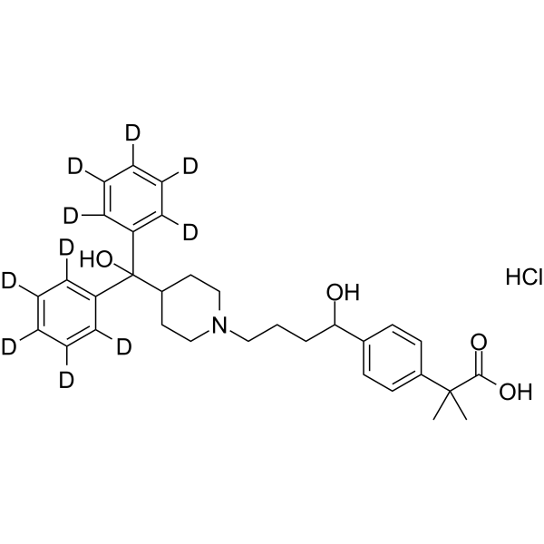 Fexofenadine-d10 (hydrochloride) Structure