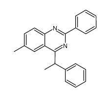 6-methyl-2-phenyl-4-(1-phenylethyl)quinazoline结构式