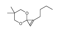 2-butyl-6,6-dimethyl-4,8-dioxaspiro[2.5]oct-1-ene结构式