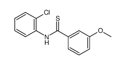 N-(2-chlorophenyl)-3-methoxybenzothioamide Structure