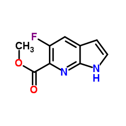 Methyl 5-fluoro-1H-pyrrolo[2,3-b]pyridine-6-carboxylate Structure