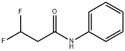 Propanamide, 3,3-difluoro-N-phenyl- Structure