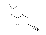 3-(N-BOC-METHYLAMINO)PROPIONITRILE结构式