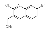 7-Bromo-2-chloro-3-ethylquinoline Structure