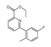 Ethyl 6-(5-fluoro-2-methylphenyl)picolinate structure