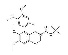 3,4-dihydro-6,7-dimethoxy-1-(3,4-dimethoxyphenyl)methyl-2(1H)-isoquinolinecarboxylic acid 1,1-dimethylethyl ester Structure