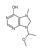 9-(1-methoxyethyl)-7-methyl-3,8-dihydropurin-6-one Structure