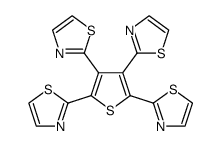 2,3,4,5-tetra(2-thiazolyl)thiophene Structure