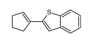 2-(cyclopenten-1-yl)-1-benzothiophene结构式