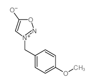 1,2,3-Oxadiazolium,5-hydroxy-3-[(4-methoxyphenyl)methyl]-, inner salt picture