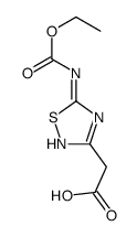 2-[5-(ethoxycarbonylamino)-1,2,4-thiadiazol-3-yl]acetic acid Structure